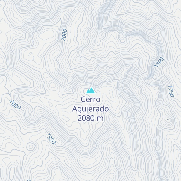 Map of Cerro Agujerado