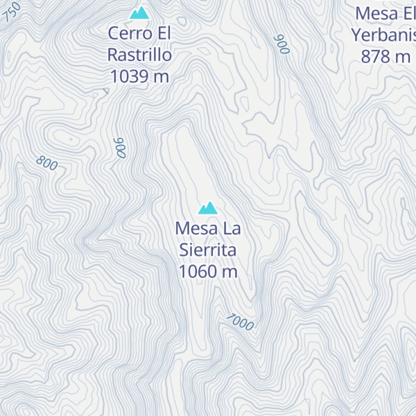 Map of Mesa La Sierrita