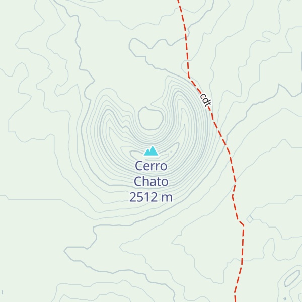 Map of Cerro Chato