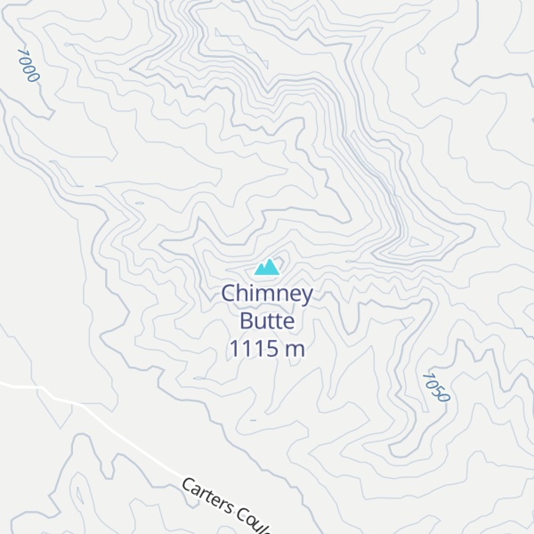 Map of Chimney Butte