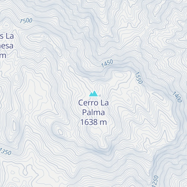 Map of Cerro La Palma