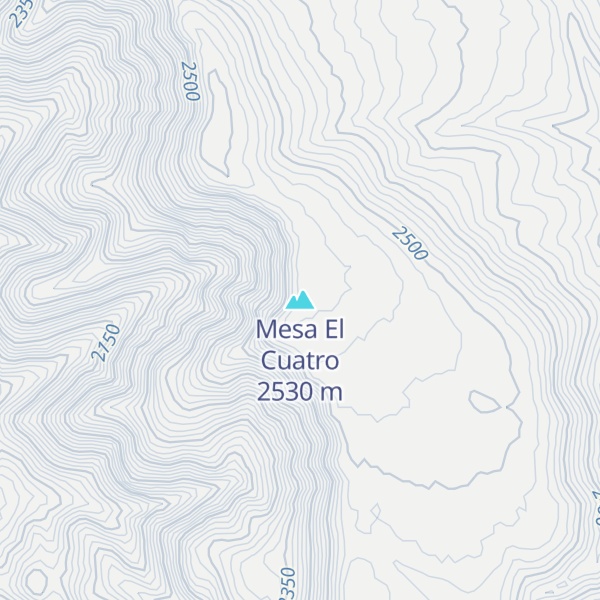Map of Mesa El Cuatro