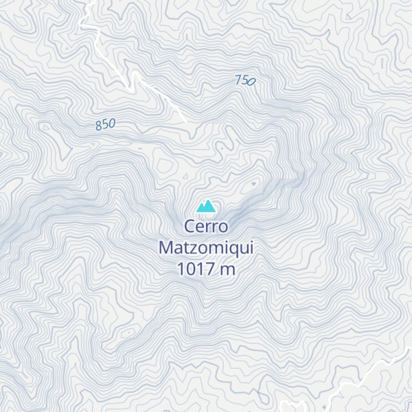 Map of Cerro Matzomiqui