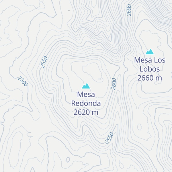 Map of Mesa Redonda