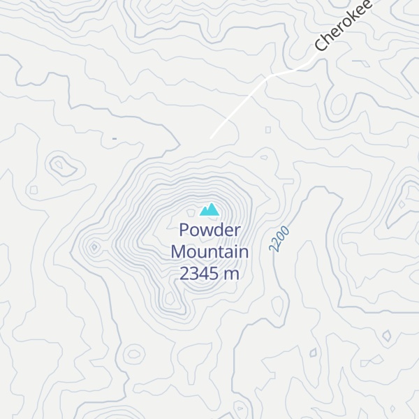 Map of Powder Mountain