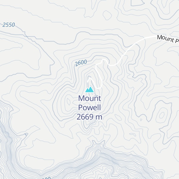 Map of Mount Powell