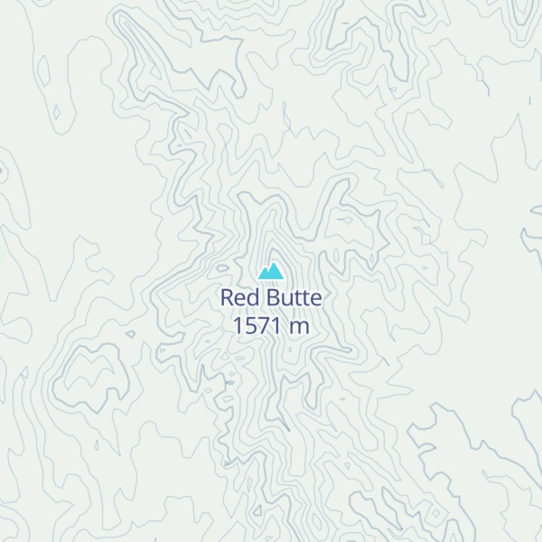 Map of Red Butte