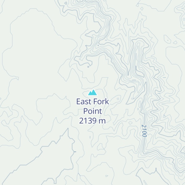 Map of East Fork Point