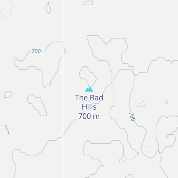 Map of The Bad Hills