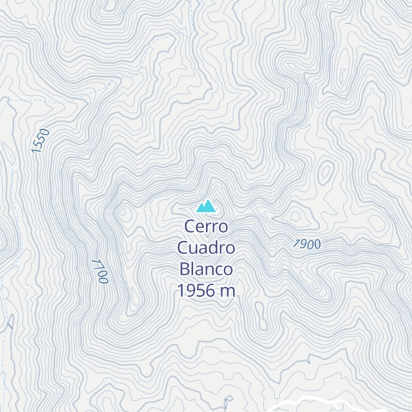 Map of Cerro Cuadro Blanco