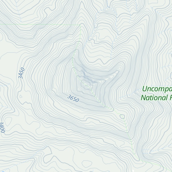 Map of Lone Cone