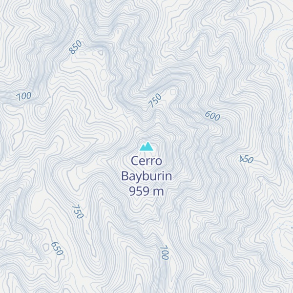 Map of Cerro Bayburin
