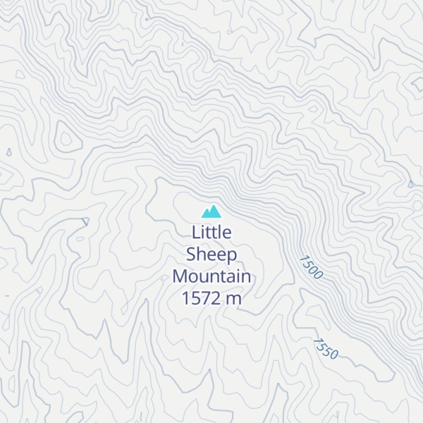 Map of Little Sheep Mountain