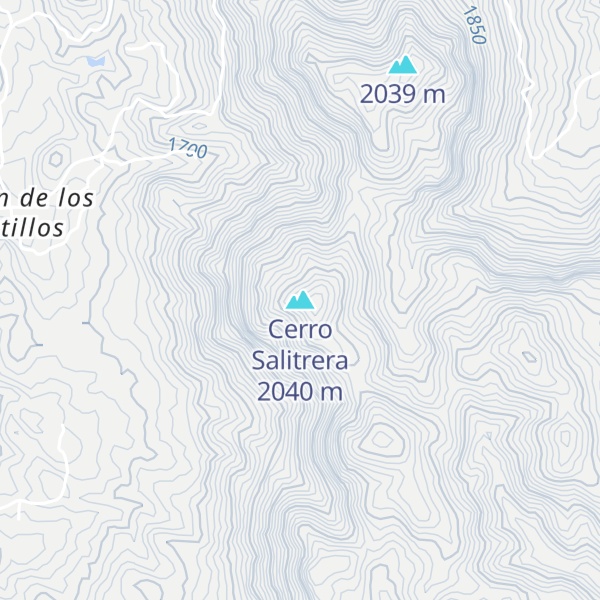 Map of Cerro Salitrera