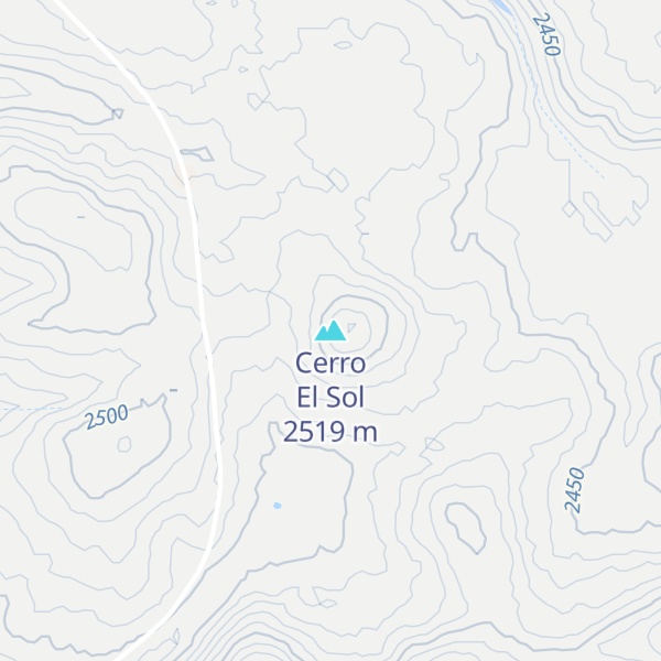 Map of Cerro El Sol