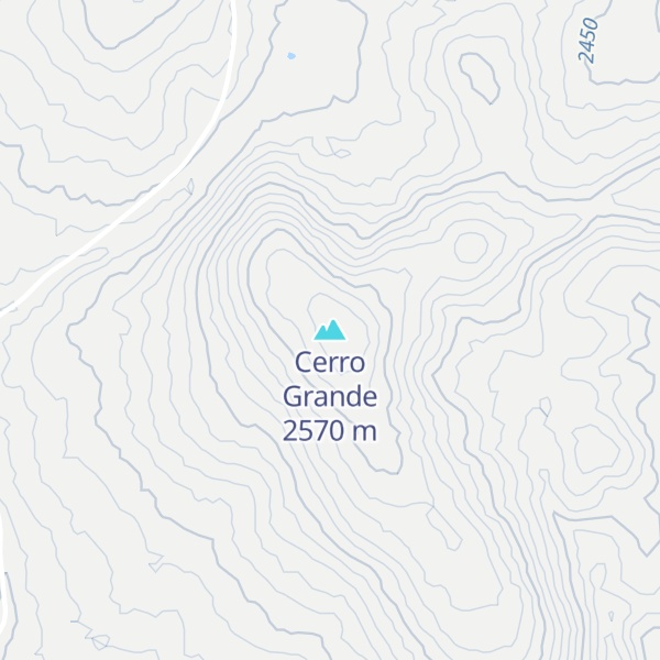 Map of Cerro Grande