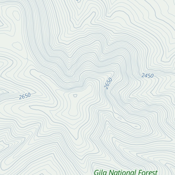 Map of East Elk Mountain