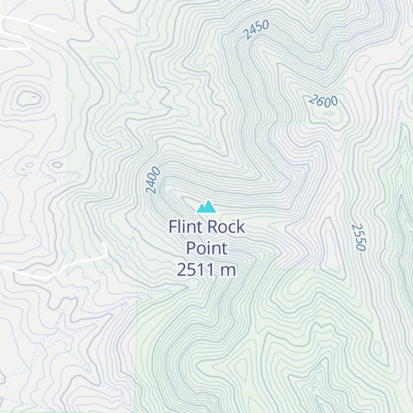 Map of Flint Rock Point