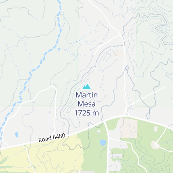 Map of Martin Mesa