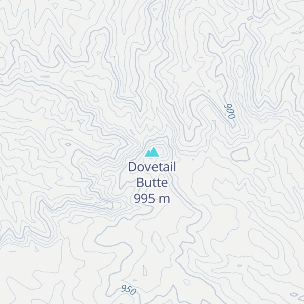 Map of Dovetail Butte