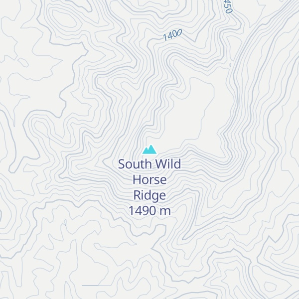 Map of South Wild Horse Ridge