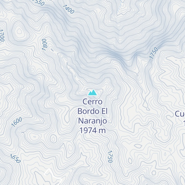 Map of Cerro Bordo El Naranjo