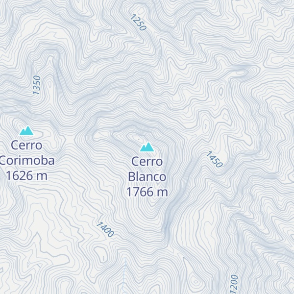 Map of Cerro Blanco