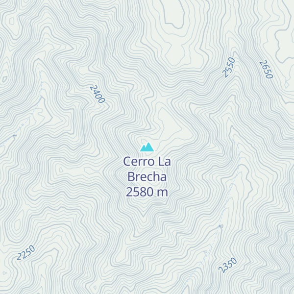 Map of Cerro La Brecha