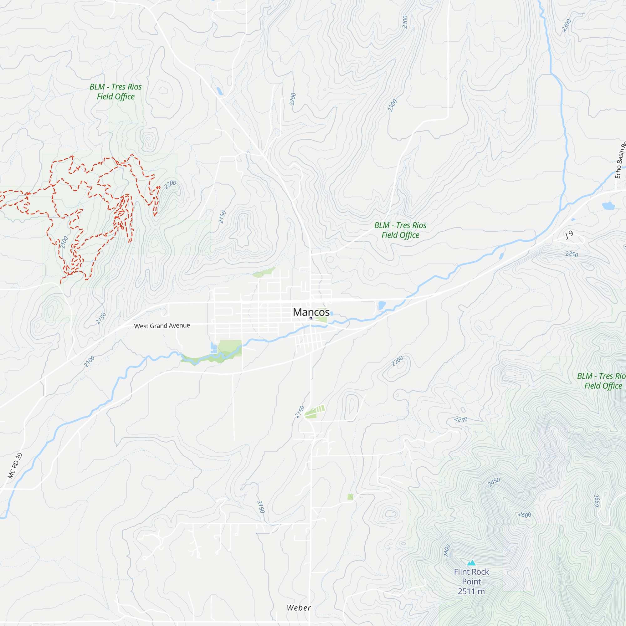 Mancos Visitor Center map