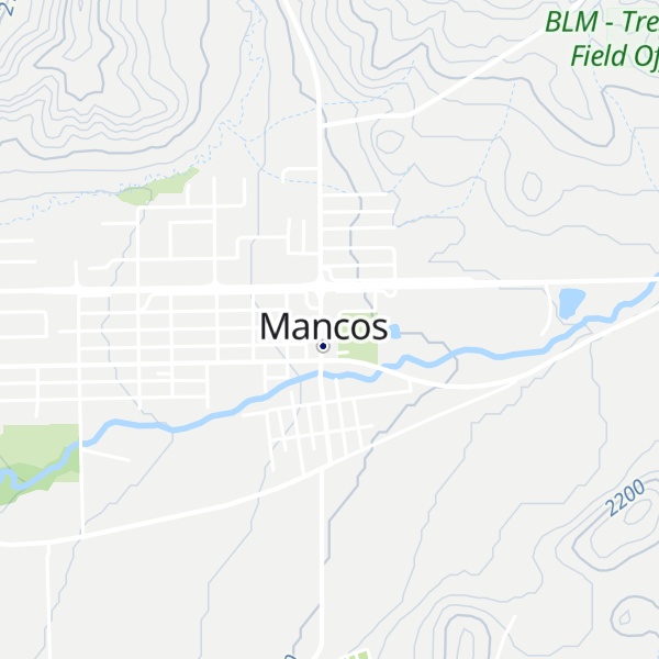 Map of Mancos Visitor Center