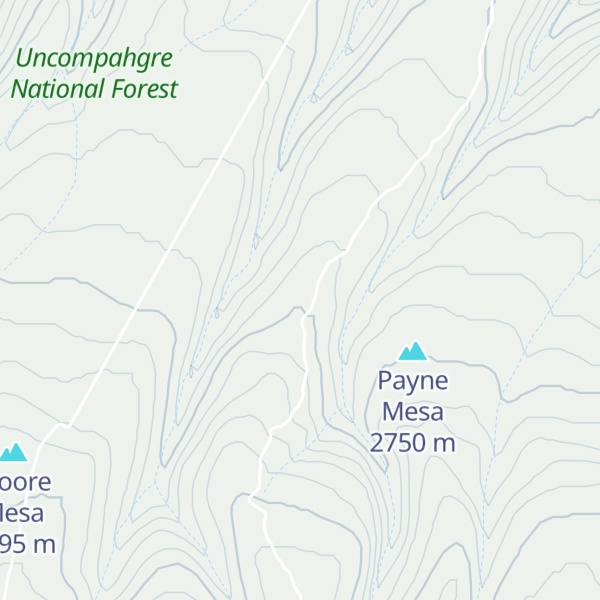 Map of Traver Mesa