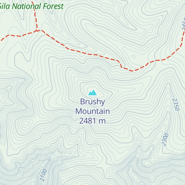 Map of Brushy Mountain