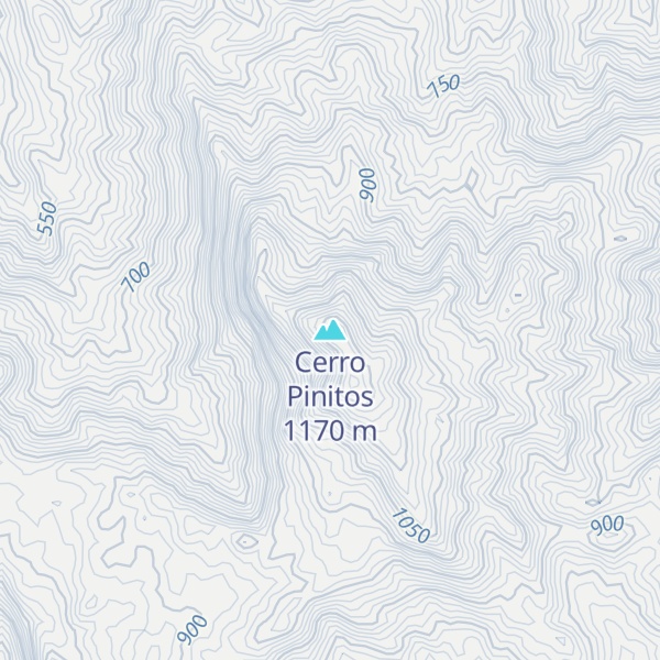 Map of Cerro Pinitos