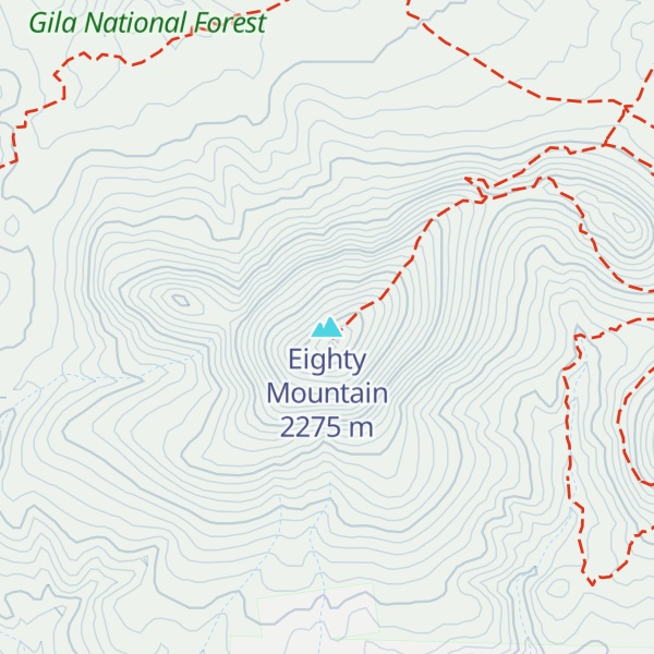 Map of Eighty Mountain