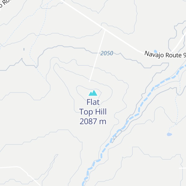 Map of Flat Top Hill