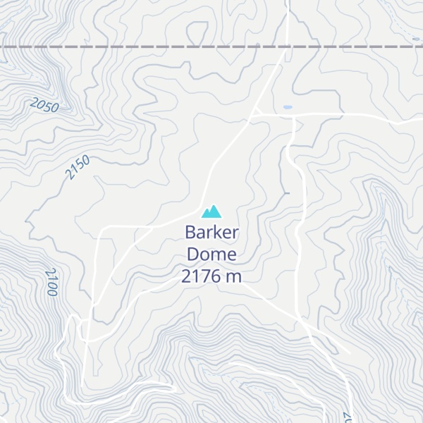 Map of Barker Dome