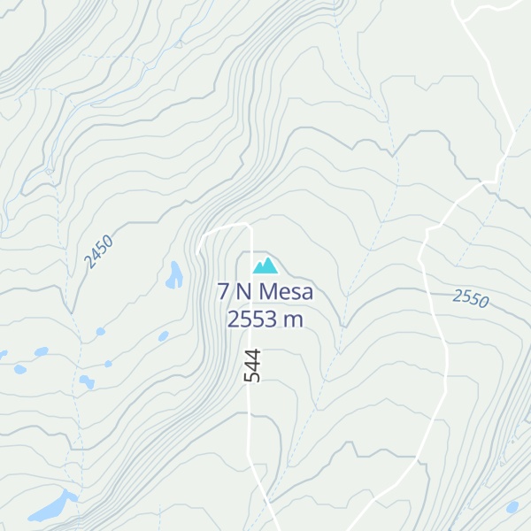 Map of 7 N Mesa