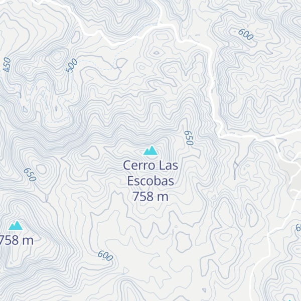 Map of Cerro Las Escobas