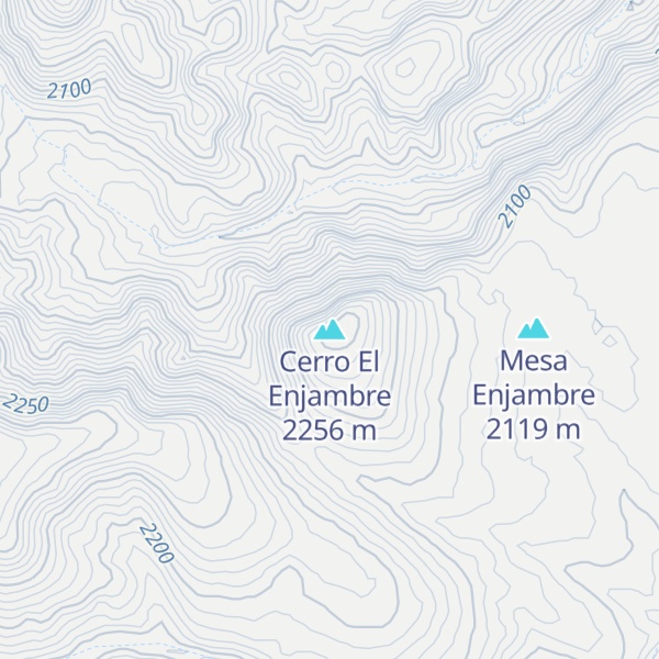 Map of Cerro El Enjambre
