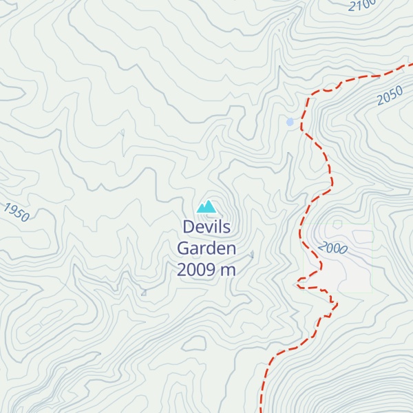 Map of Devils Garden