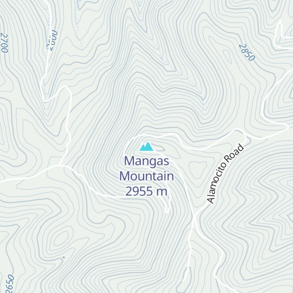 Map of Mangas Mountain
