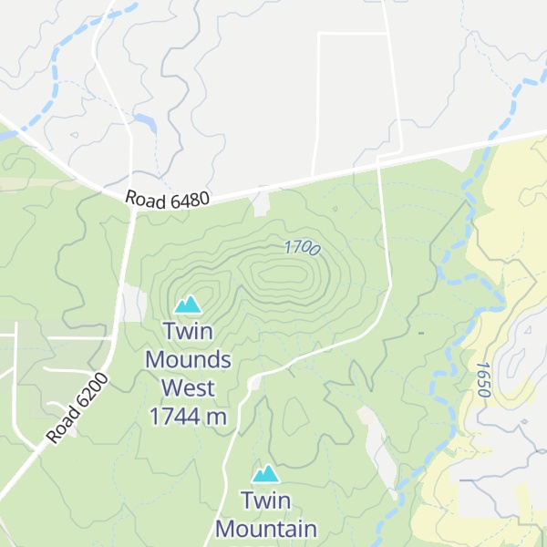 Map of Twin Mounds East
