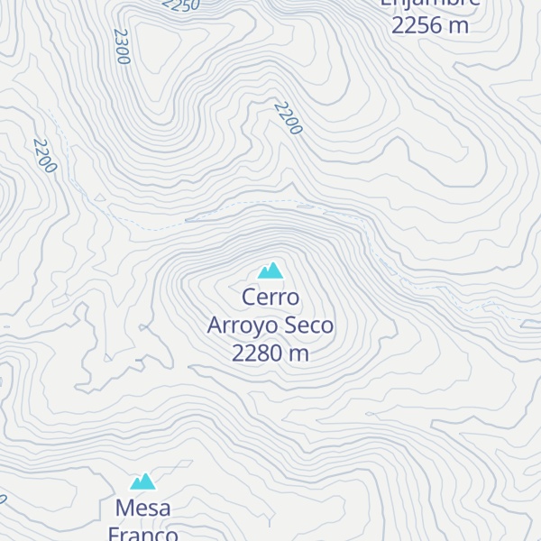 Map of Cerro Arroyo Seco