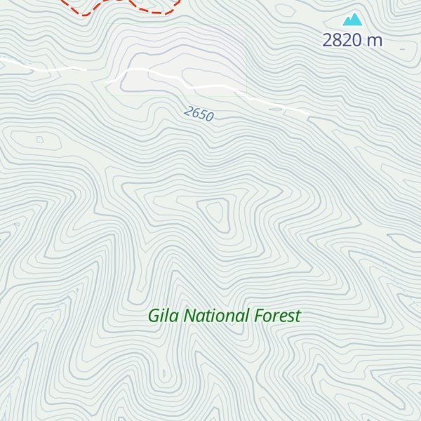 Map of O Bar O Mountain