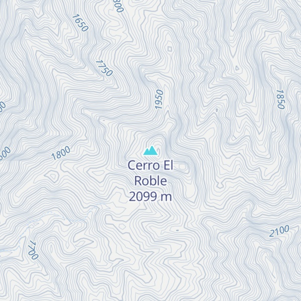 Map of Cerro El Roble
