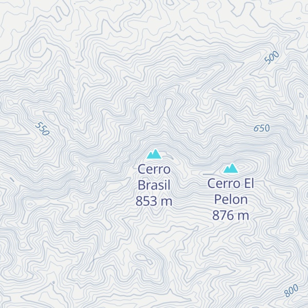 Map of Cerro Brasil