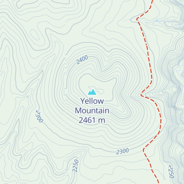 Map of Yellow Mountain