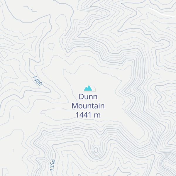 Map of Dunn Mountain