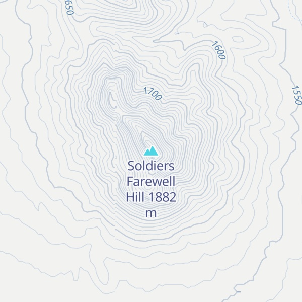 Map of Soldiers Farewell Hill