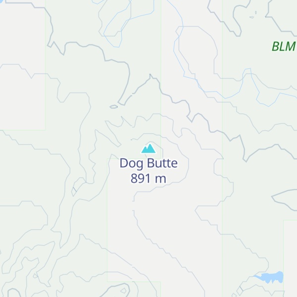 Map of Dog Butte